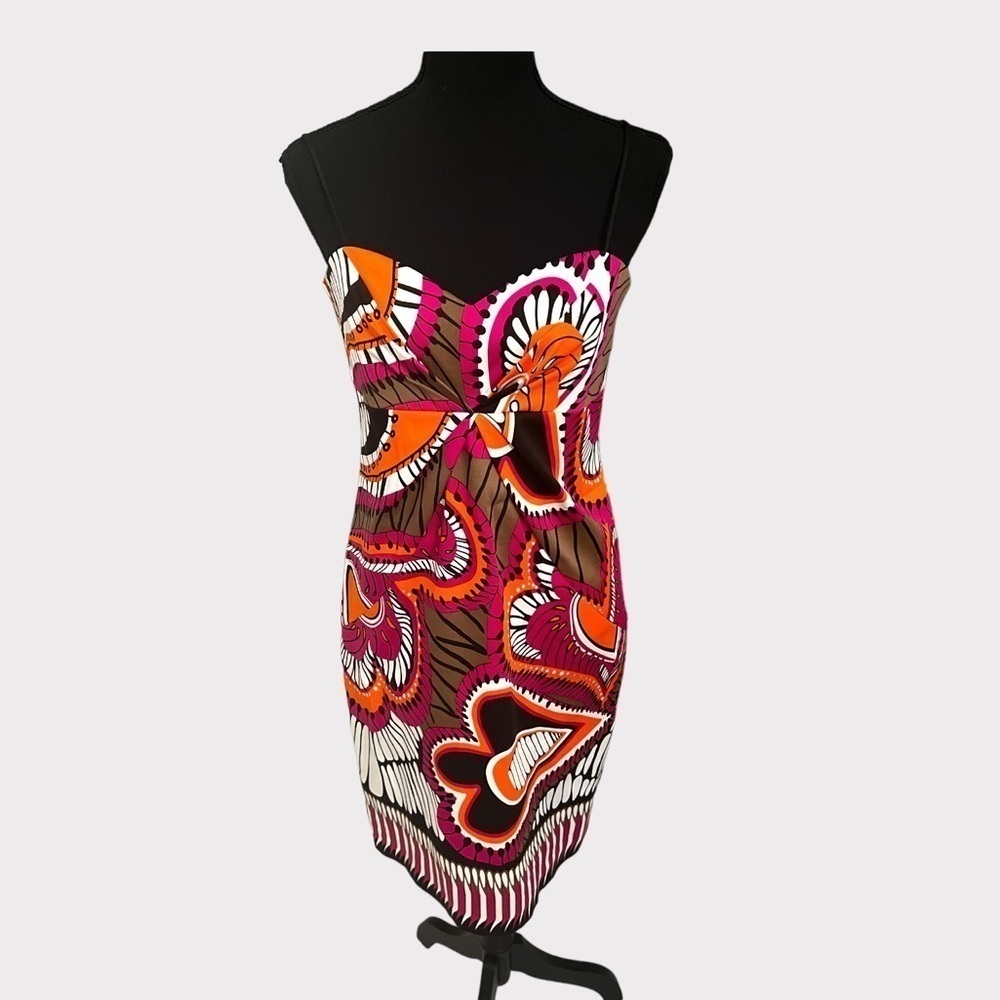 David Meister Printed Mini Dress Size 4
